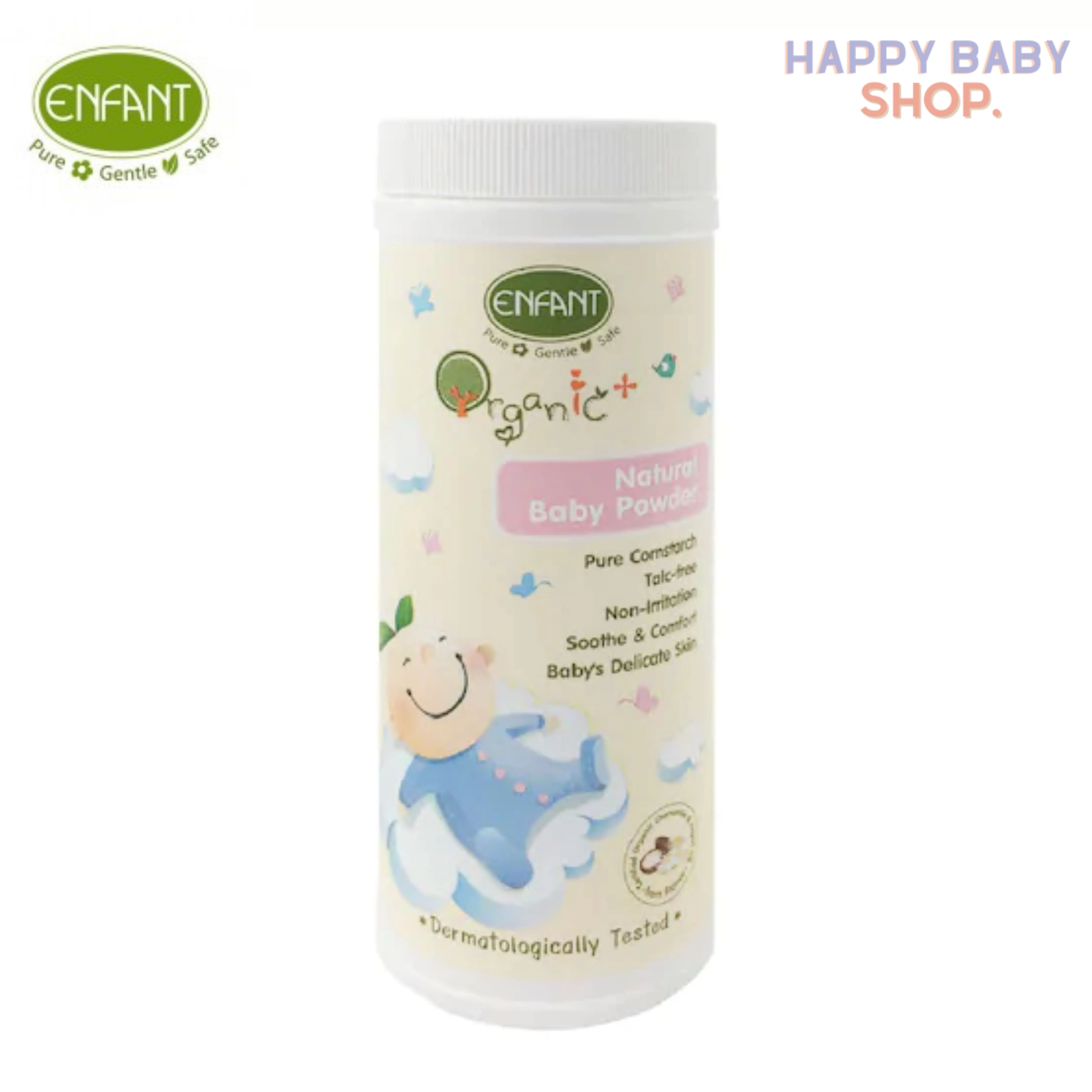 คูปองส่งฟรีENFANT อองฟองต์ออแกนิค แนชเชอเริล เบบี้ พาวเดอร์ แป้งข้าวโพด 80ML