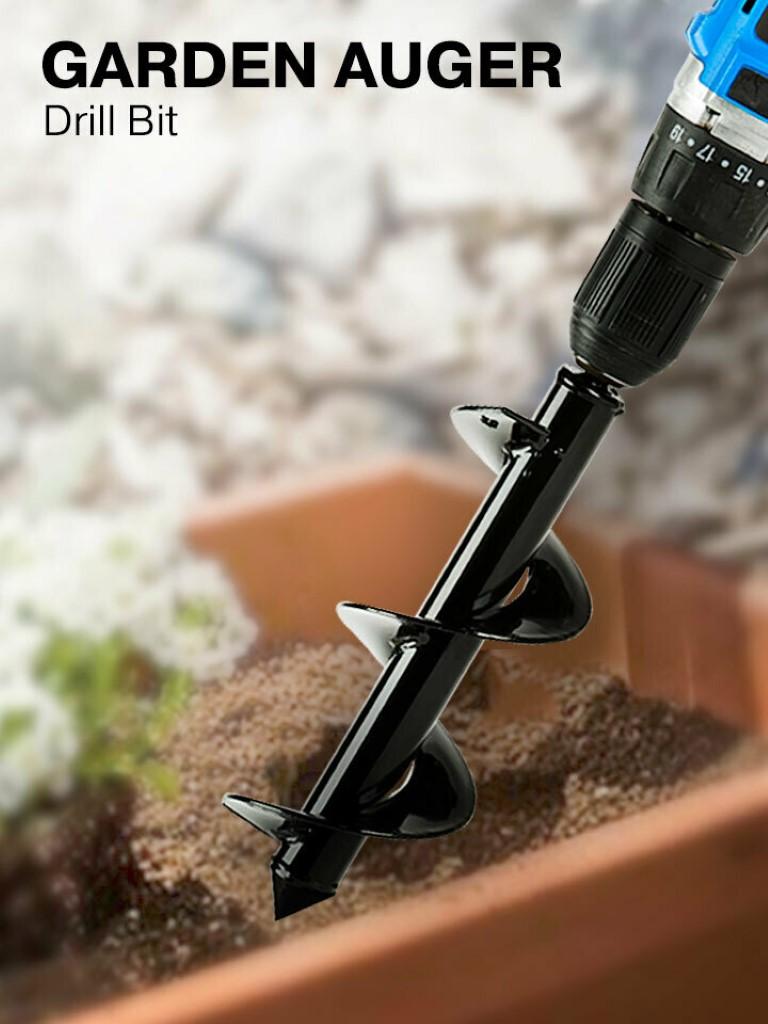 Garden Auger Drill Bit หัวสว่านขุดดิน สว่านหัวเกลียวสำหรับขุดดิน 8 cm