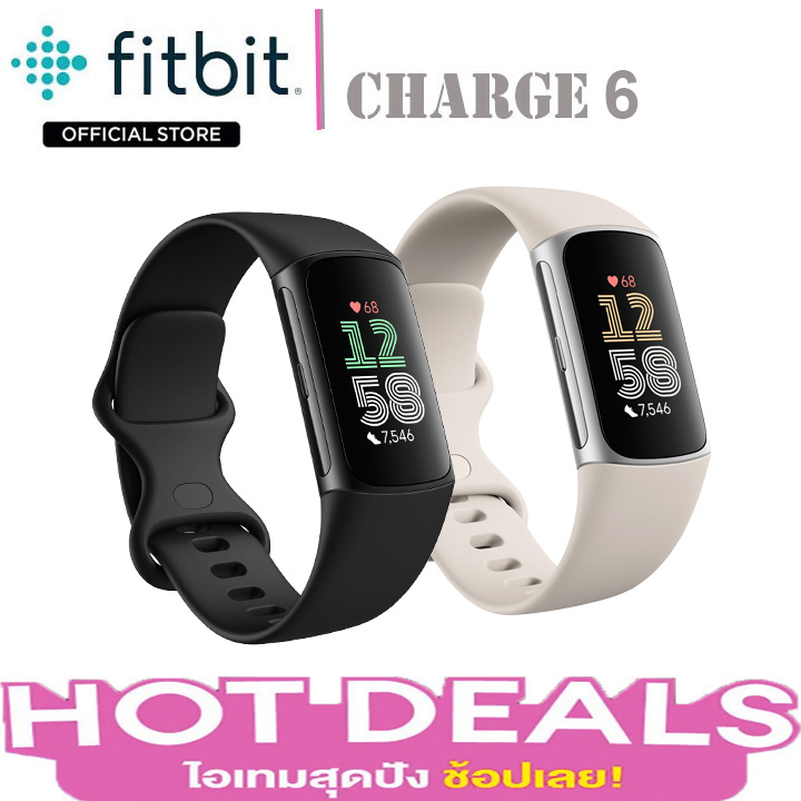 Fitbit Charge 6, Gps Heart Rate Wristband for Exercise, High-Resolution Amoled Color Screen. ราคา 6,289 บาท*ส่งฟรี
