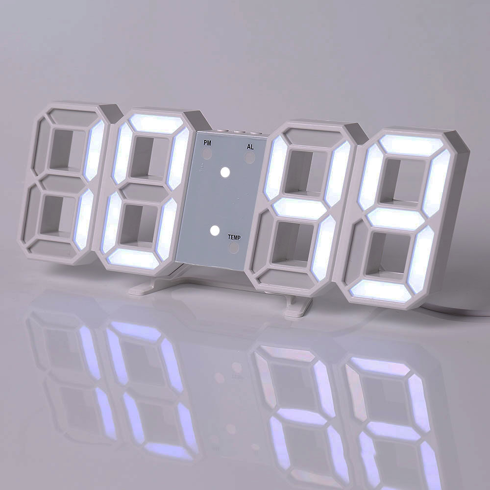 **NEW** นาฬิกาดิจิตอล LED หน้าจอ LED จะสลับค่าการแสดงผล เวลา วันที่ และอุณหภูมิ ให้อัตโนมัติ
