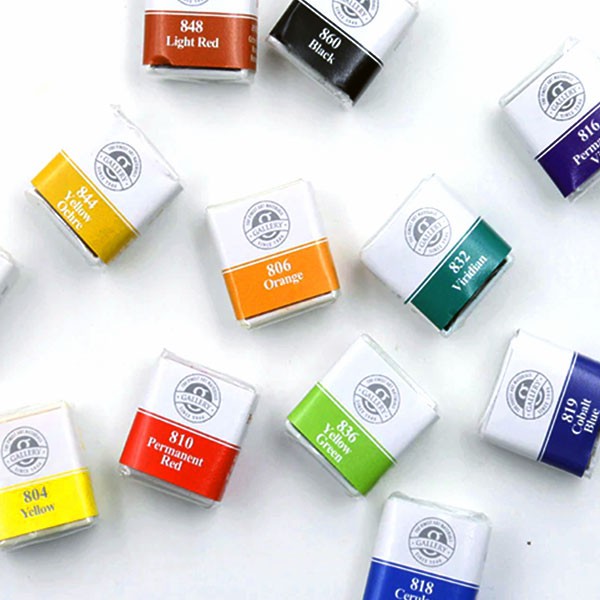 [part 2/3 no.818-843] Mungyo gallery professional watercolours half pan I สีน้ำก้อนเดี่ยว