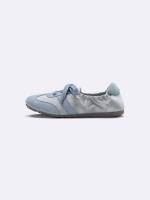 GU (พร้อมส่ง) รองเท้าผ้าใบ ดีไซน์รองเท้าสนีกเกอร์ / GU Gathered ballet sneakers