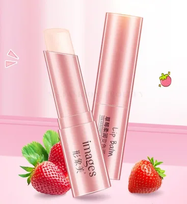 ลิปบาร์ม ลิปมัน2.7g บํารุงริมฝีปากให้ความชุ่มชื้น พร้อมส่งจากไทย IMAGES Natural Strawberry Lip Balm