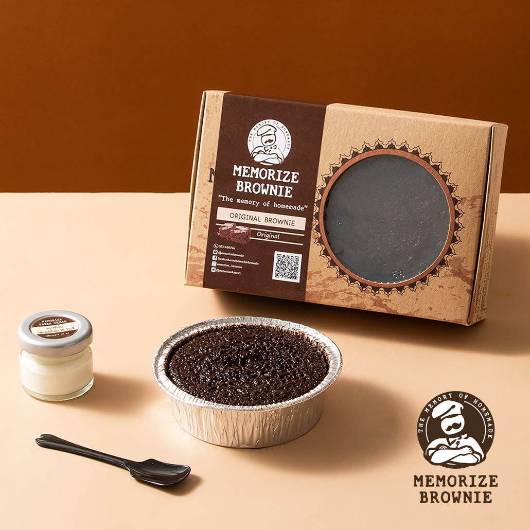 Original Brownie เมมโมไรซ์ บราวนี่ รสชาติดั้งเดิม | ของขวัญวาเลนไทน์ ช็อคโกแลตกล่องทั้งหลาย ขนมที่นิยมให้เป็นของขวัญ ขนมกล่องหน้าตาน่ารัก Valentine ราคา 135 บาท*ส่งฟรี
