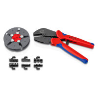 KNIPEX MultiCrimp w/crimping dies for photovoltaic applications คีมย้ำพร้อมกล่องเปลี่ยนแมกกาซีน รุ่น 973303