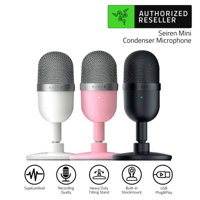 Razer Seiren Mini USB Microphone Condenser Supercardioid Ultra-Compact Streaming Microphone (ไมโครโฟน)