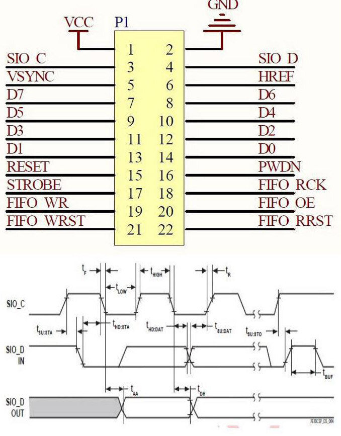 OV7670 VGA Camera Module