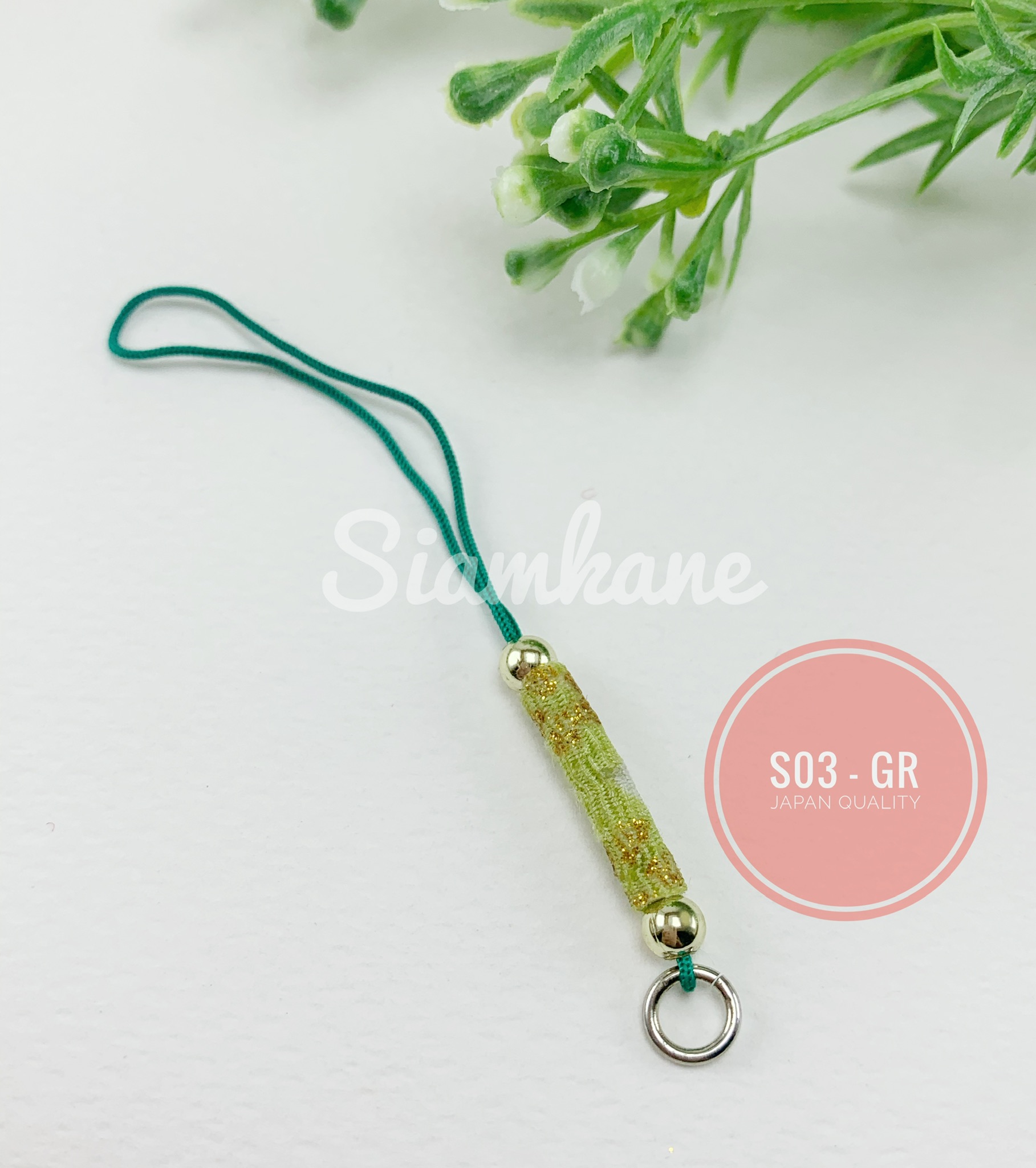 Strap DIY เชือกห้อยโทรศัพท์ ไหมญี่ปุ่น รุ่นผ้ากิโมโน S03