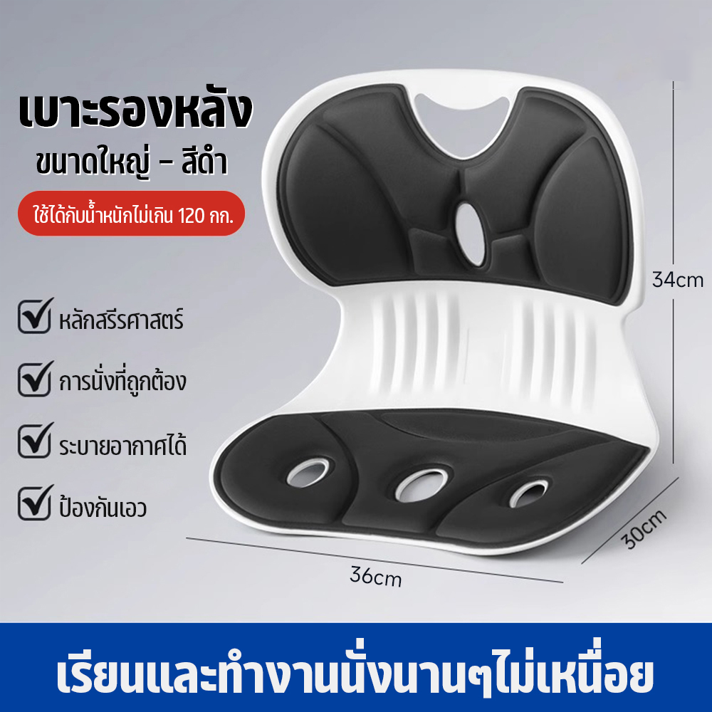 เบาะรองนั่ง เบาะเก้าอี้ เบาะรองนั่งเพื่อสุขภาพ ปกป้องเอวของคุณ รองหลัง นั่งนานไม่เมื่อย ปรับท่าทางการนั่งของคุณ