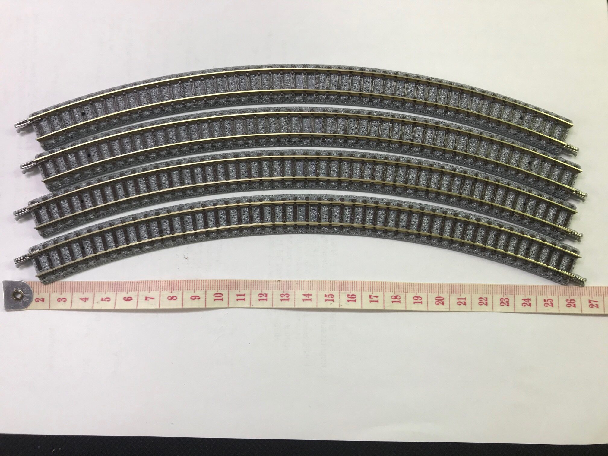 Tomix 1852 Grey  Curve Track C317-45(F) (4 pieces) (N scale)