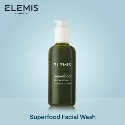 Elemis Superfood Facial Wash 200 ml. เอเลมิส ซุปเปอร์ฟู้ด เฟเชียล วอช (ทำความสะอาดผิวหน้า , กระจ่างใส , สดชื่น , ถนอมผิว)