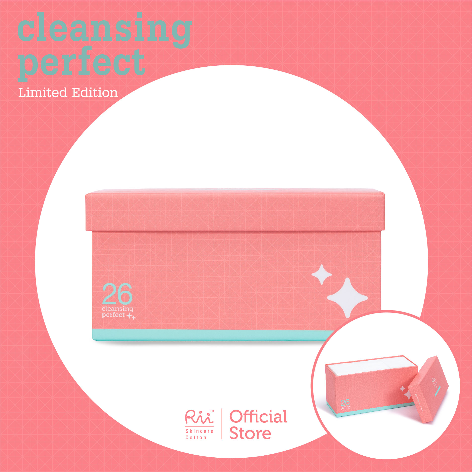 Rii 26 Cleansing Perfect Cotton Pads Limited Edition