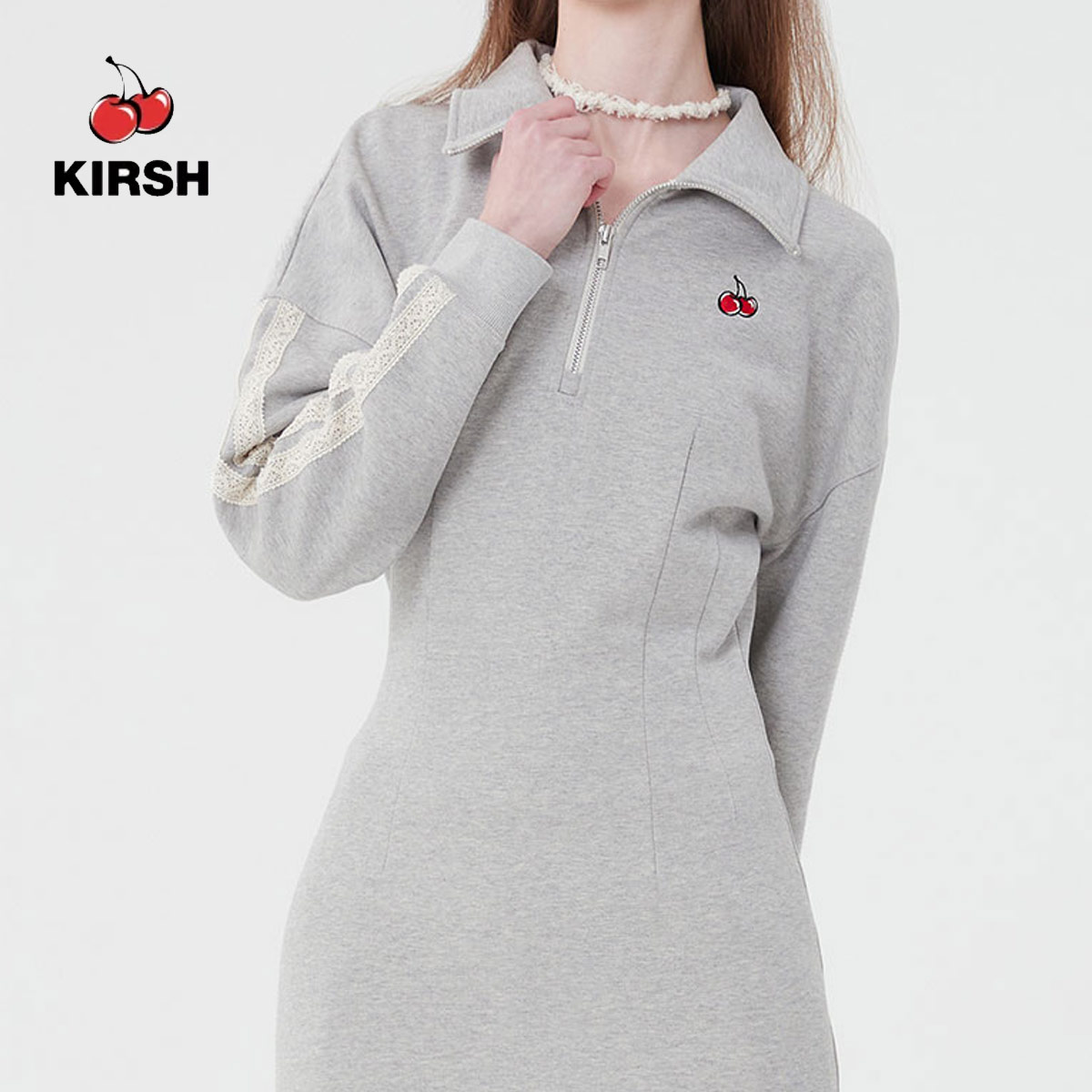 [KIRSH] SMALL CHERRY DRESS |22AW | Woman Dress | Korean dress | Casual | Basic dress | Korean Fashion | Korean Style ราคา 1,566 บาท*ส่งฟรี