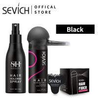 Sevich ผงโรยหัว ไฟเบอร์ ปิดผมบาง hair building fiber 25/40g ดำ