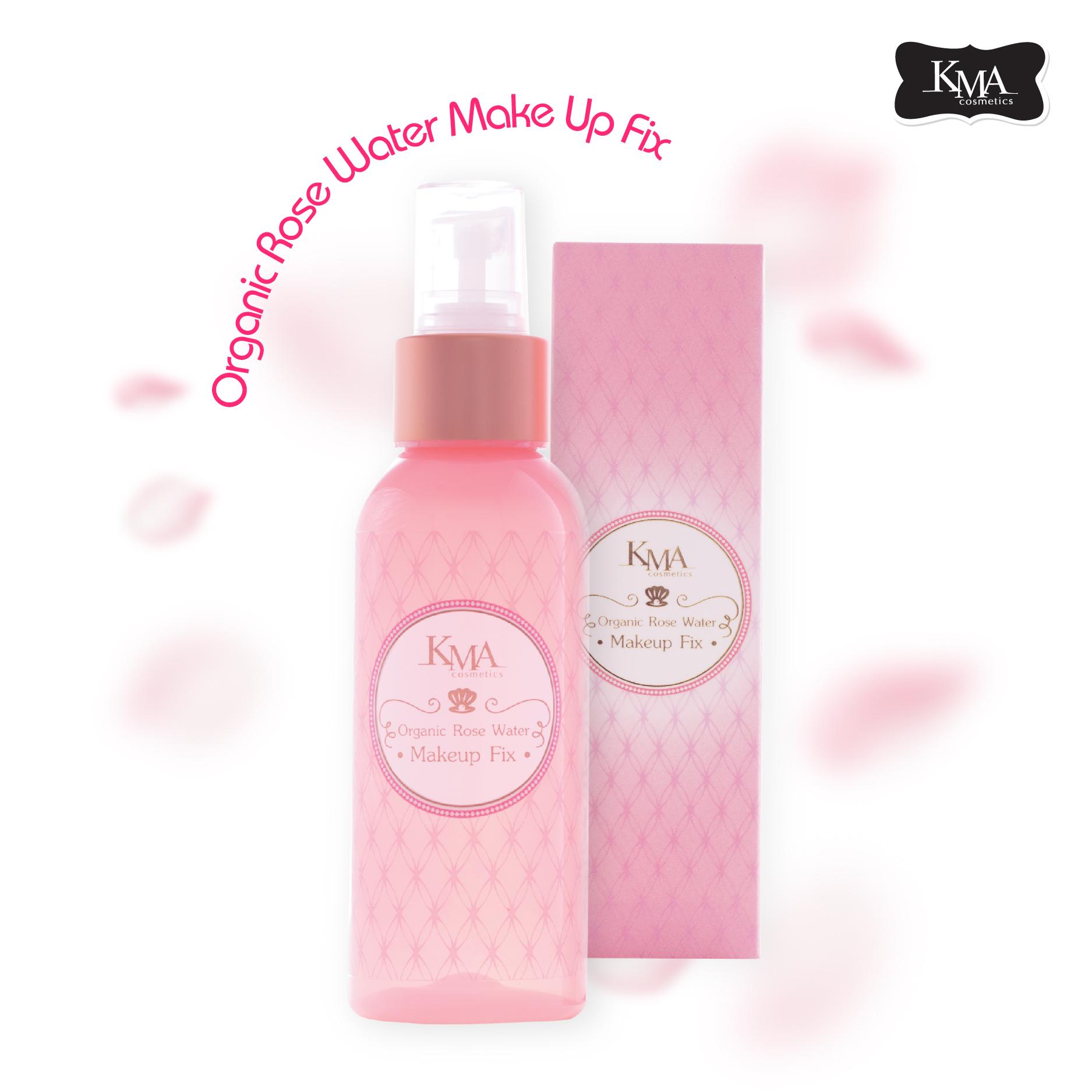 KMA Organic Rose Make Up Fix สเปรย์น้ำแร่กุหลาบบำรุงผิวหน้า ขนาด 100 ml.