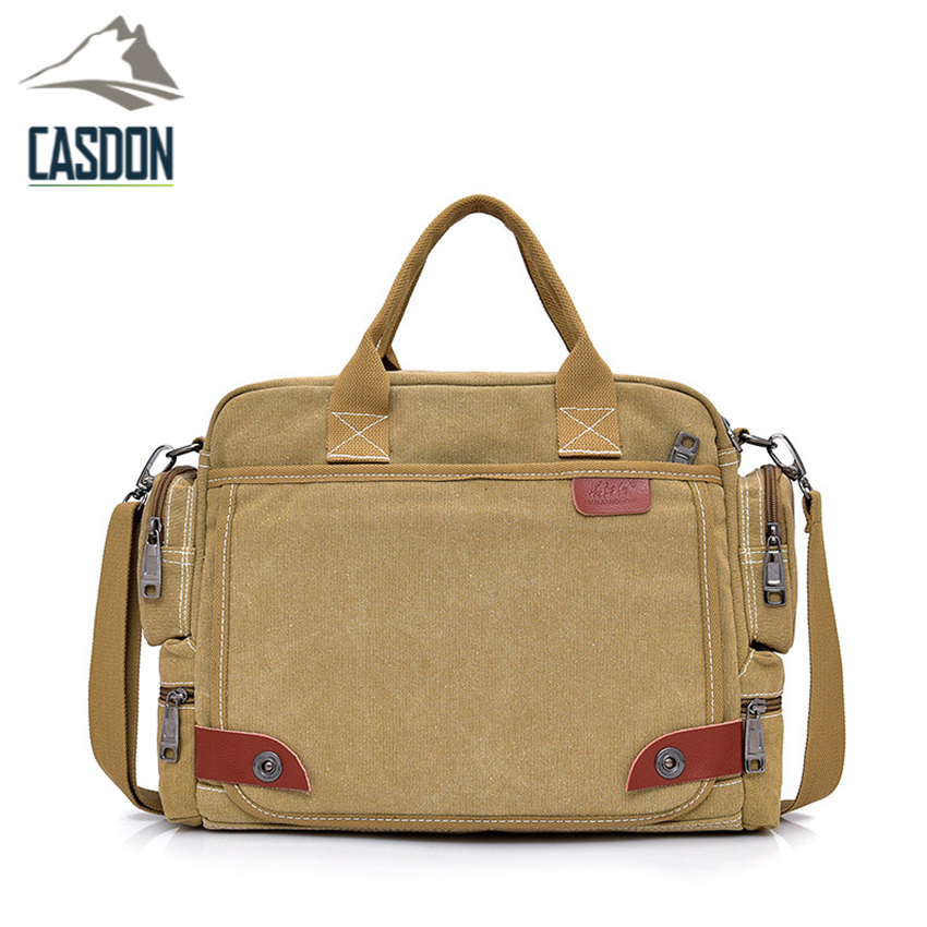 CASDON-พร้อมส่ง！กระเป๋าสะพายข้าง โน้ตบุ๊ค ผ้าหนาพิเศษ กันน้ำอย่างดี รุ่น MJ-1101