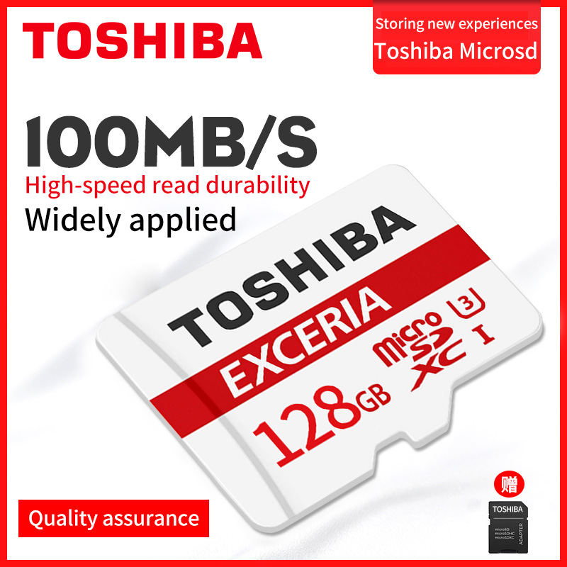 TOSHIBA Original32G 64G 128GB Class 10 TF Card Mobile Phone Memery Card Micro SD Card 20M/S Writing with Free TF Card Adpter ราคา 69 บาท*ส่งฟรี