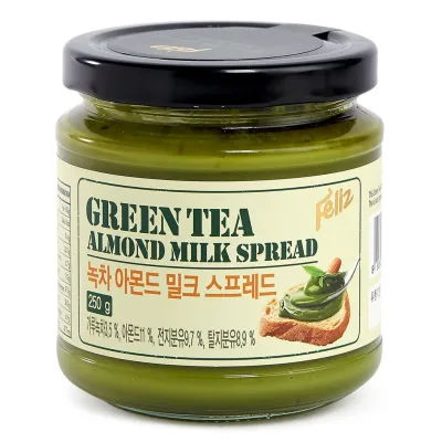Feliz Green Tea Almond Milk Spread🇰🇷 [250 g.] :: แยมชาเขียวผสมแอลมอนด์จากเกาหลีแสนอร่อย🇰🇷