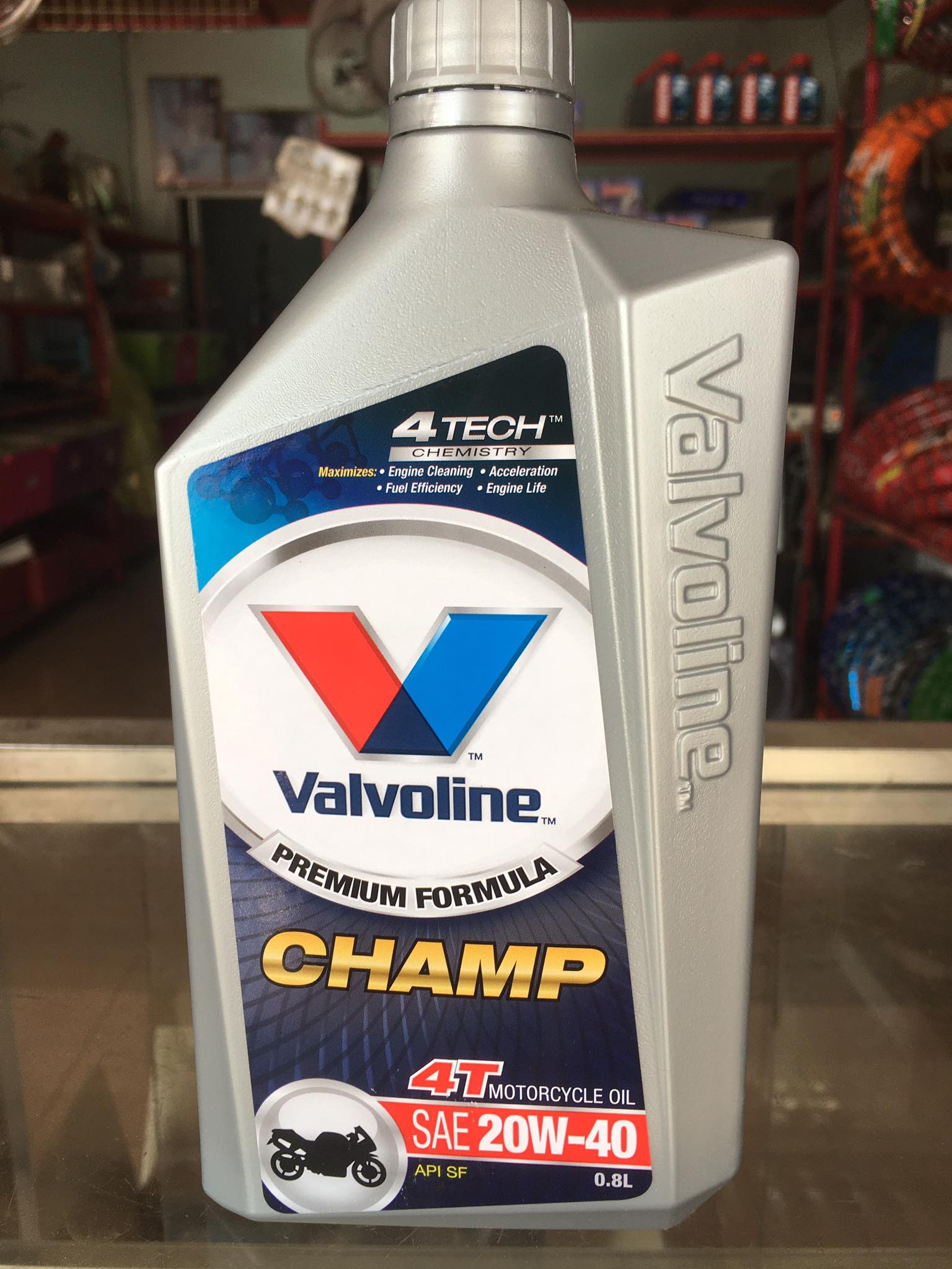 น้ำมันเครือง vlavoline 4T 20w-40 ปริมาณ .08 ลิตร