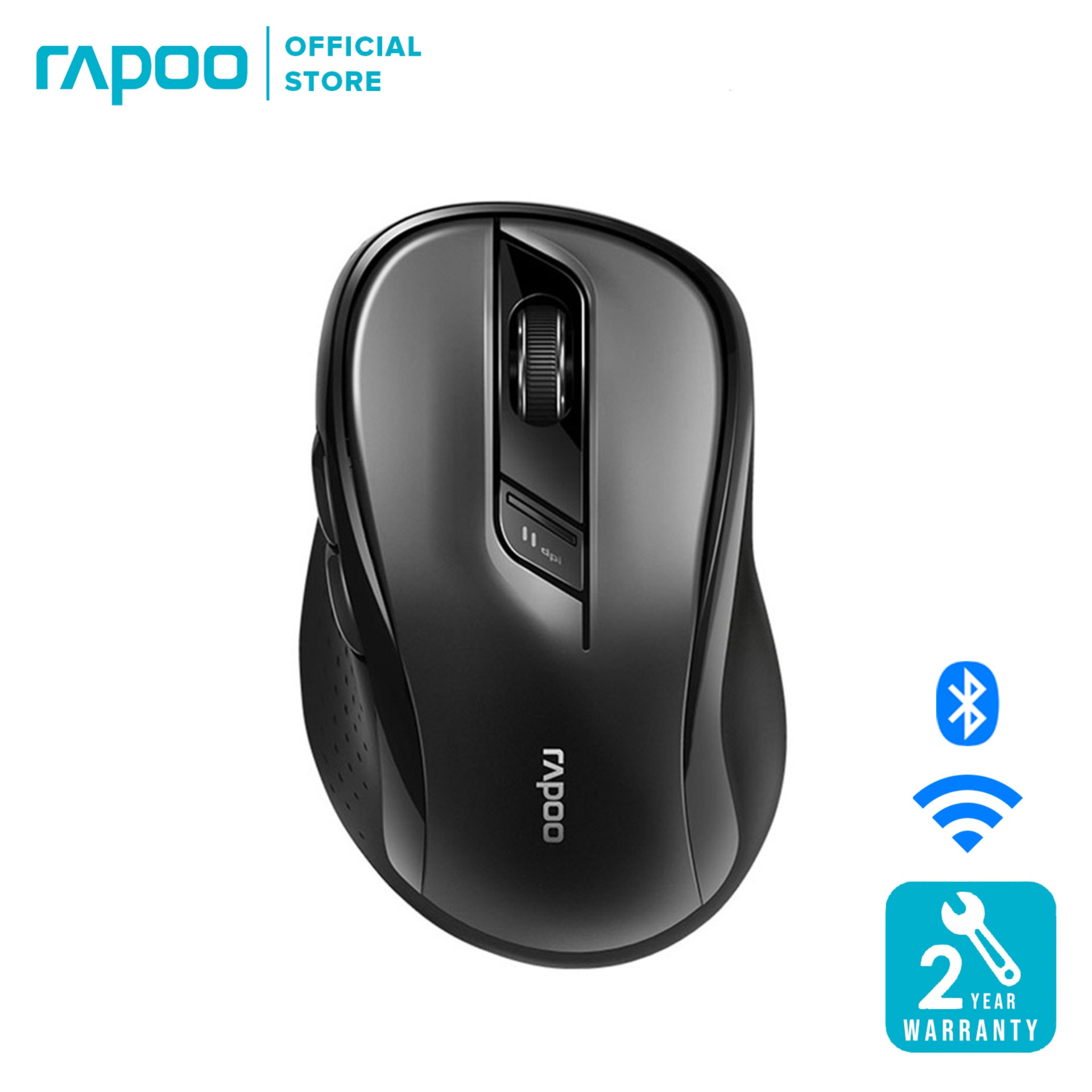 Rapoo M500 Multi-mode Silent Wireless Mouse  Bluetooth 3.0/4.0 RF 2.4GHz 1600DPI