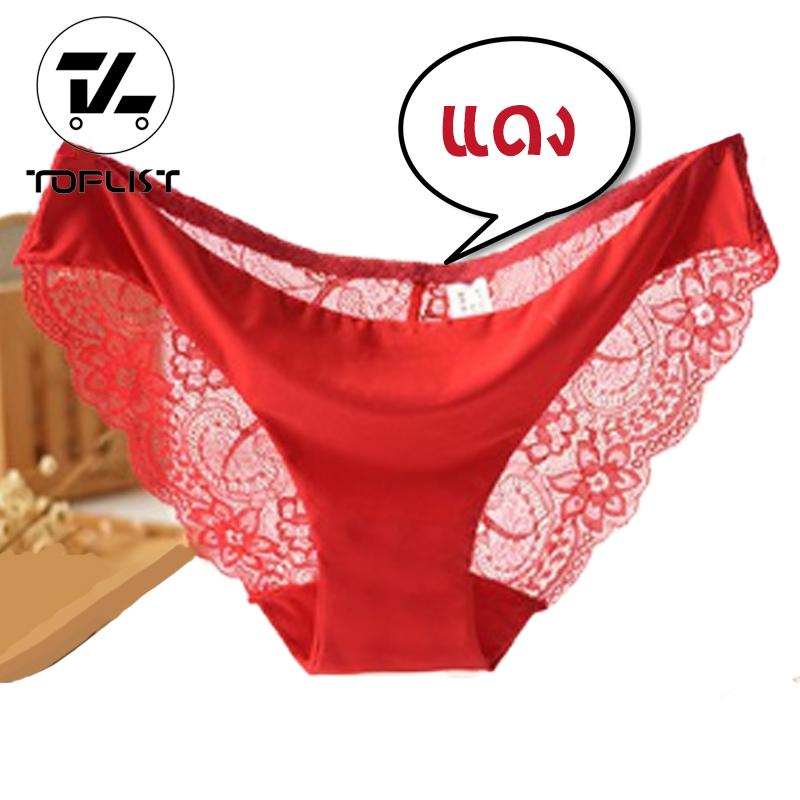❤❤ ส่งจากไทย ถึงไวใน 2-4 วัน TOPLISTกางเกงในไร้ขอบ ด้านหลังลูกไม้นิ่ม ลายสวย(TL-N011) ❤❤