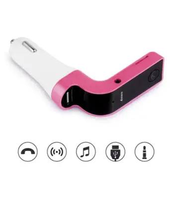 G7 อุปกรณ์รับสัญญาณบลูทูธในรถยนต์ Bluetooth FM Transmitter MP3 Music Player SD USB Charger for Smart Phone & Tablet