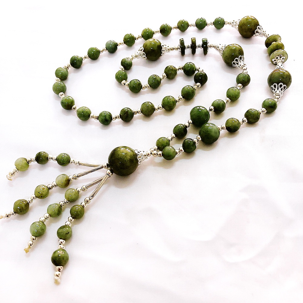Green Jade jade stone necklace women
