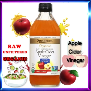 สินค้า 🍎Spectrum🍎 ACV น้ำส้มสายชูออร์แกนิคหมักแอปเปิ้ล สเปกตรัม 473 มล. Apple Cider Vinegar Organic แอปเปิ้ลไซเดอร์เวนิกา ACV Raw Unfiltered With the Mother Unpasted