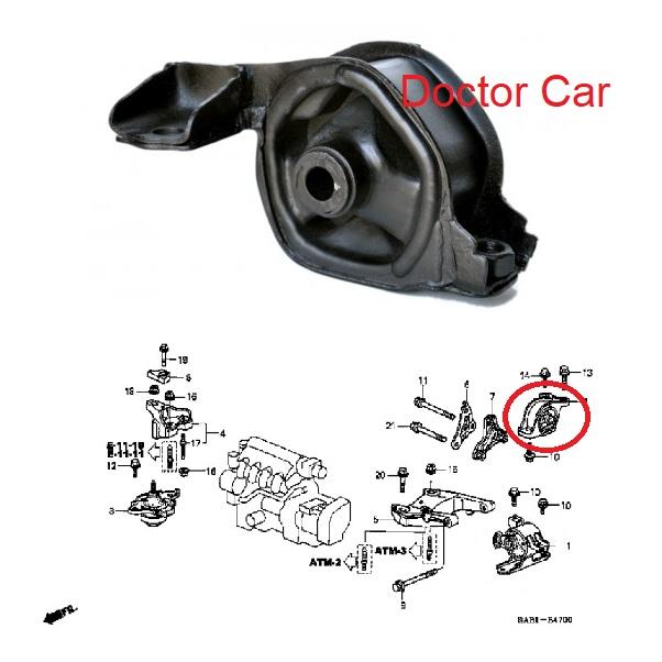 Doctor Car ยางแท่นเครื่อง หลัง ฮอนด้า ซิตี้ Honda City 2002-2007 เกียร์ออโต้