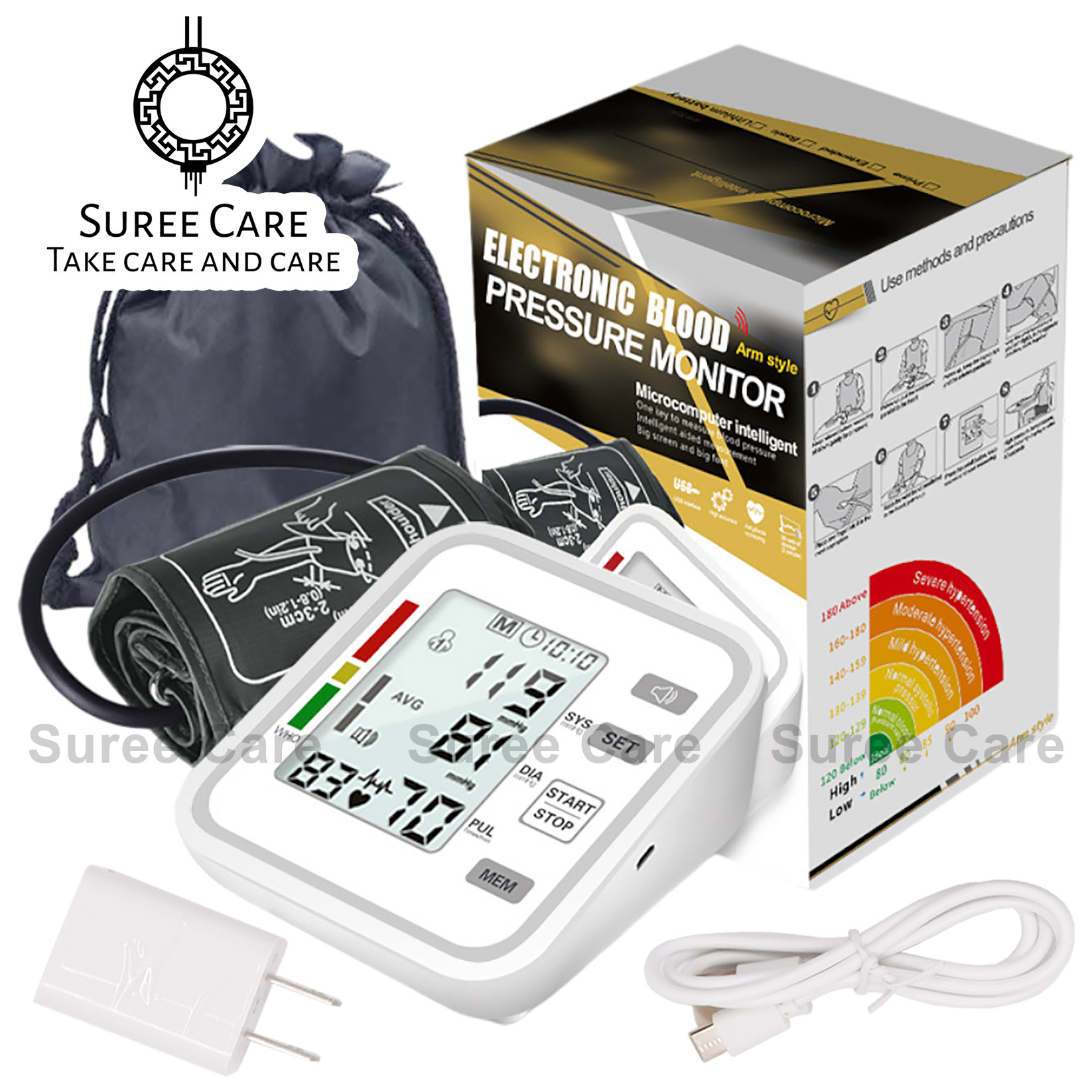 E-256 เครื่องวัดความดันโลหิต ตรวจความดัน วัดความดัน แถมฟรี อแดปเตอร์ 5v รับประกัน 3 ปี ราคา 490 บาท*ส่งฟรี