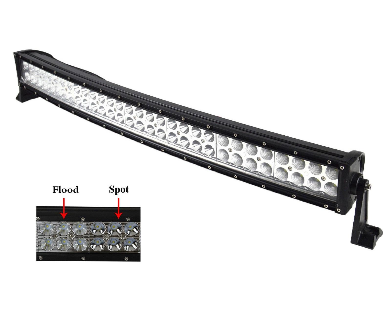 Curved 3D LED Light Bar Spot Flood Combo Beam 180 watt 32 Inch. For Jeep SUV ATV Truck Work Driving Light ไฟรถยนต์บาร์ยาว ไฟหน้ารถ บาร์รถยนต์ 180 วัตต์ ทรงโค้ง เน้นเเสงพุ่งเเละกระจายในโคมเดียว รุ่น SuperBright คุณภาพสูง มีประกันสินค้า เเสงขาว จำนวน 1 โคม