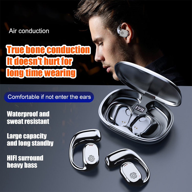 Battery life True bone conduction Hanging ear Bluetooth headset