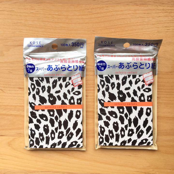 (1 ชิ้น) Kose Cosmenience กระดาษซับมัน selecty safari 100 แผ่น ซับมันได้มากถึง 7 เท่า จากญี่ปุ่นค่ะ
