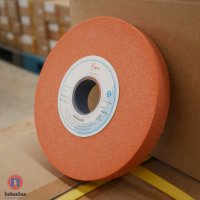 หินเจียรสีส้ม  6 นิ้ว 150x20x31.75 เบอร์ 80 เจียรงานผิวเงา  เจียรเหล็กเเข็ง/เหล็กครื่องมือ/เจียรเร็ว