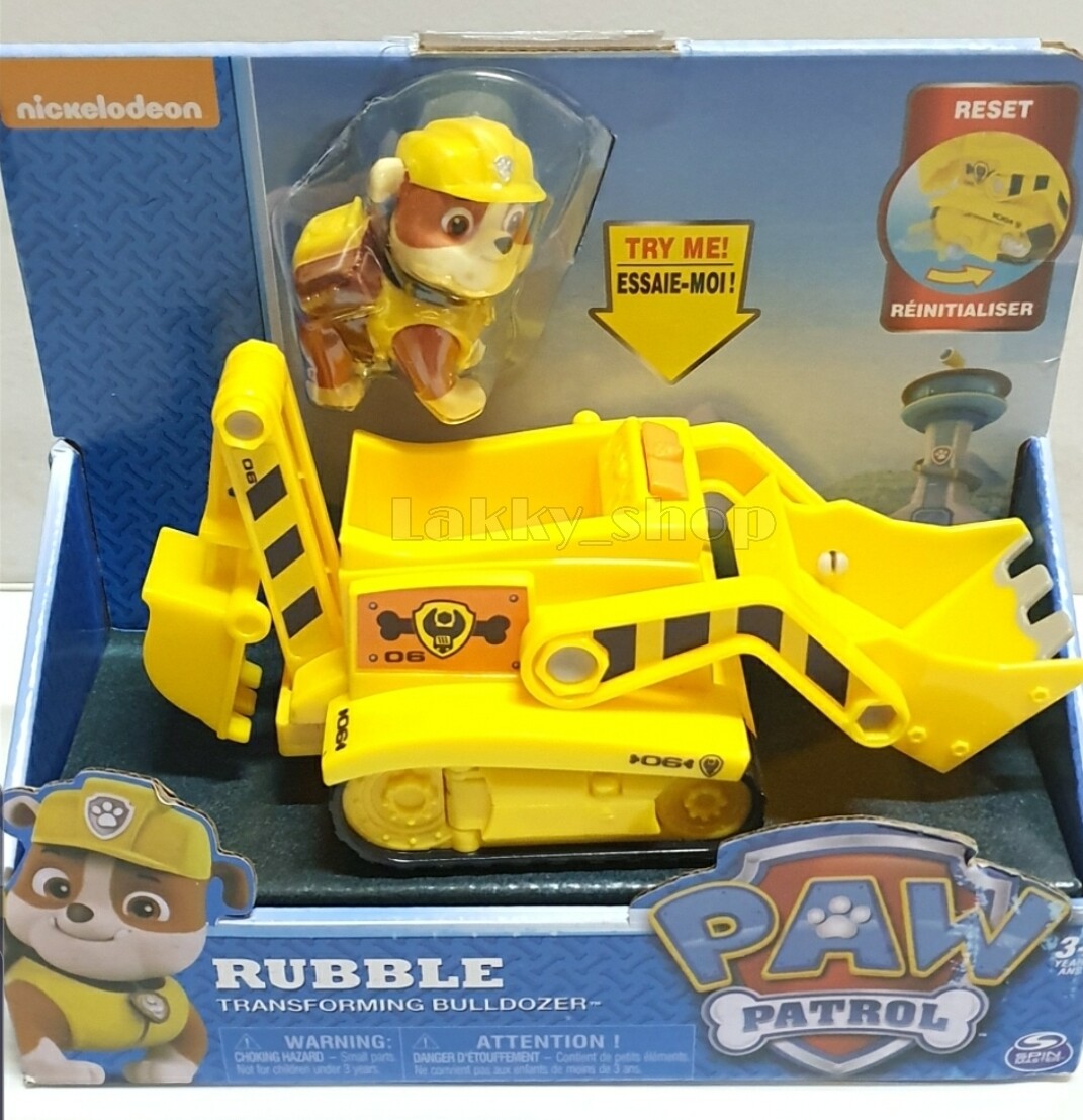 Lakky ของเล่นเด็ก รถ Paw Patrol ยานพาหนะ RUBBLE Vehicles ยานพาหนะ ของใหม่ ของสะสม
