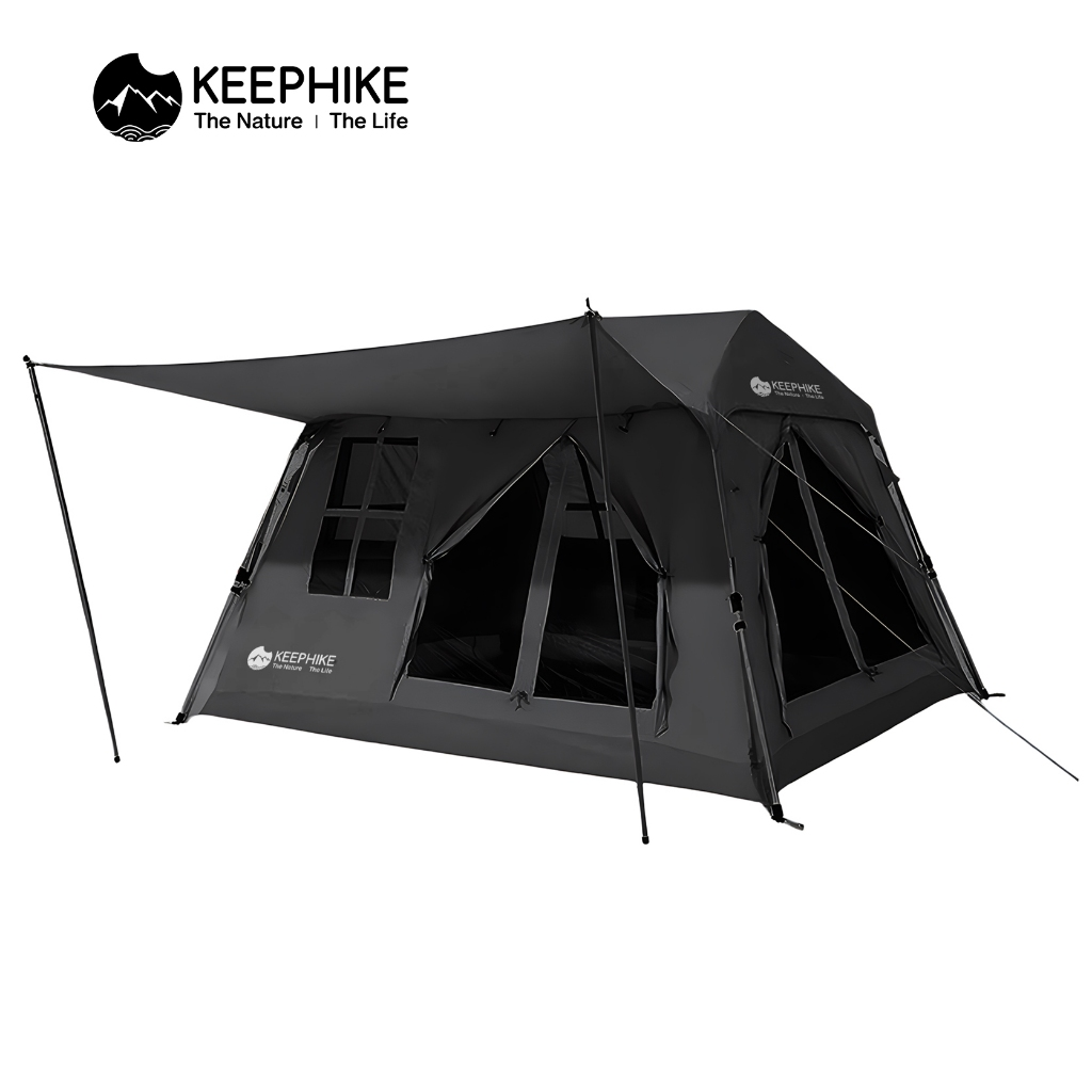 KEEPHIKE เต็นท์กลางแจ้งแบบพกพา กันลม กันฝน กันแดด กางอัตโนมัติ รูปบ้าน พับเก็บได้ ระบายอากาศได้ทุกด้าน ราคา 4,990 บาท*ส่งฟรี