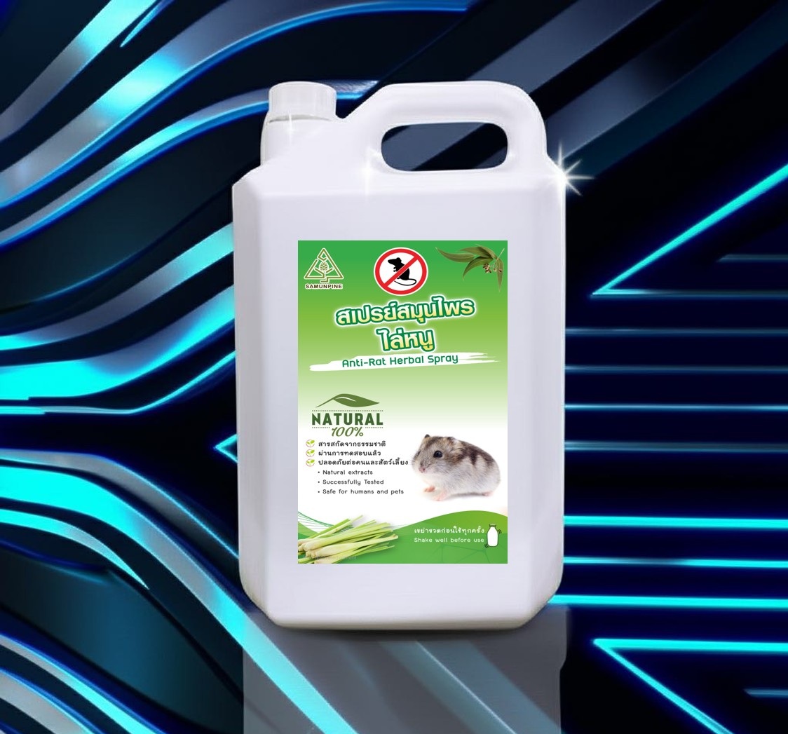‼️Mouse Repellent 5 Liters‼️ Samunpine Mouse Repellent Liquid Prevents Mice from Entering the House, Repels Mice from Ceilings, Can Be Used to Repel Mice in Rooms and Cars. Natural Extracts, Size 5 Liters. ราคา 2,590 บาท*ส่งฟรี