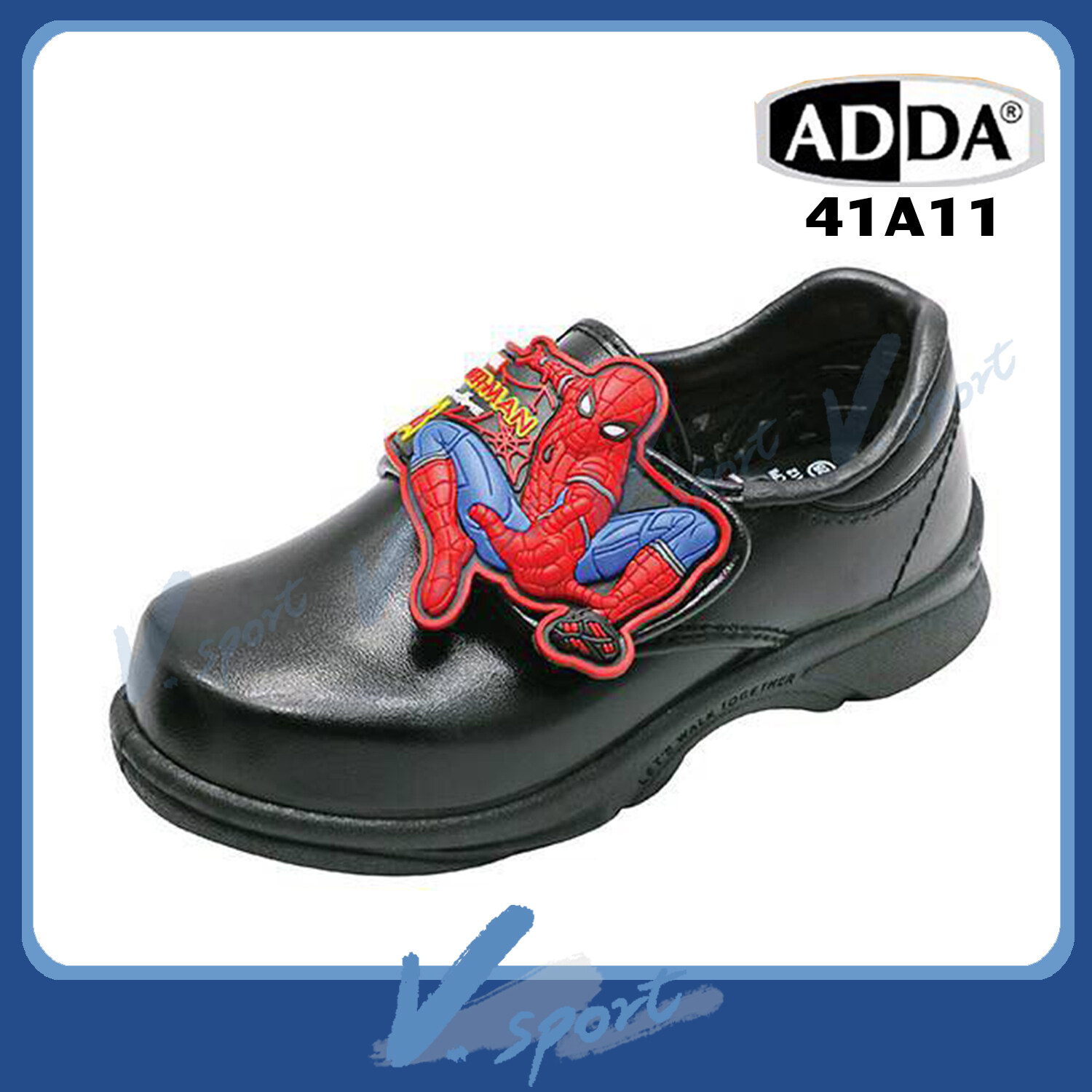 รองเท้านักเรียน ADDA ลาย Spider man รหัส 41A11
