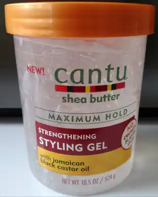Cantu Shea Butter Maximum Hold Strengthening Styling Gel with Jamaican Black Castor Oil 18.5 oz, 524