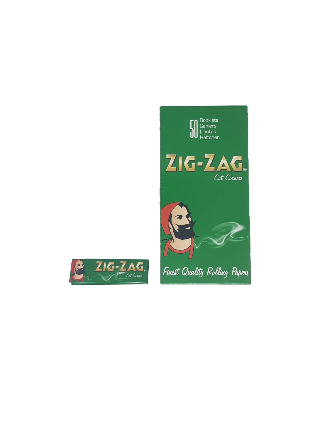 กระดาษมวน Zig Zag Green (ไซส์เล็ก) 1 กล่อง