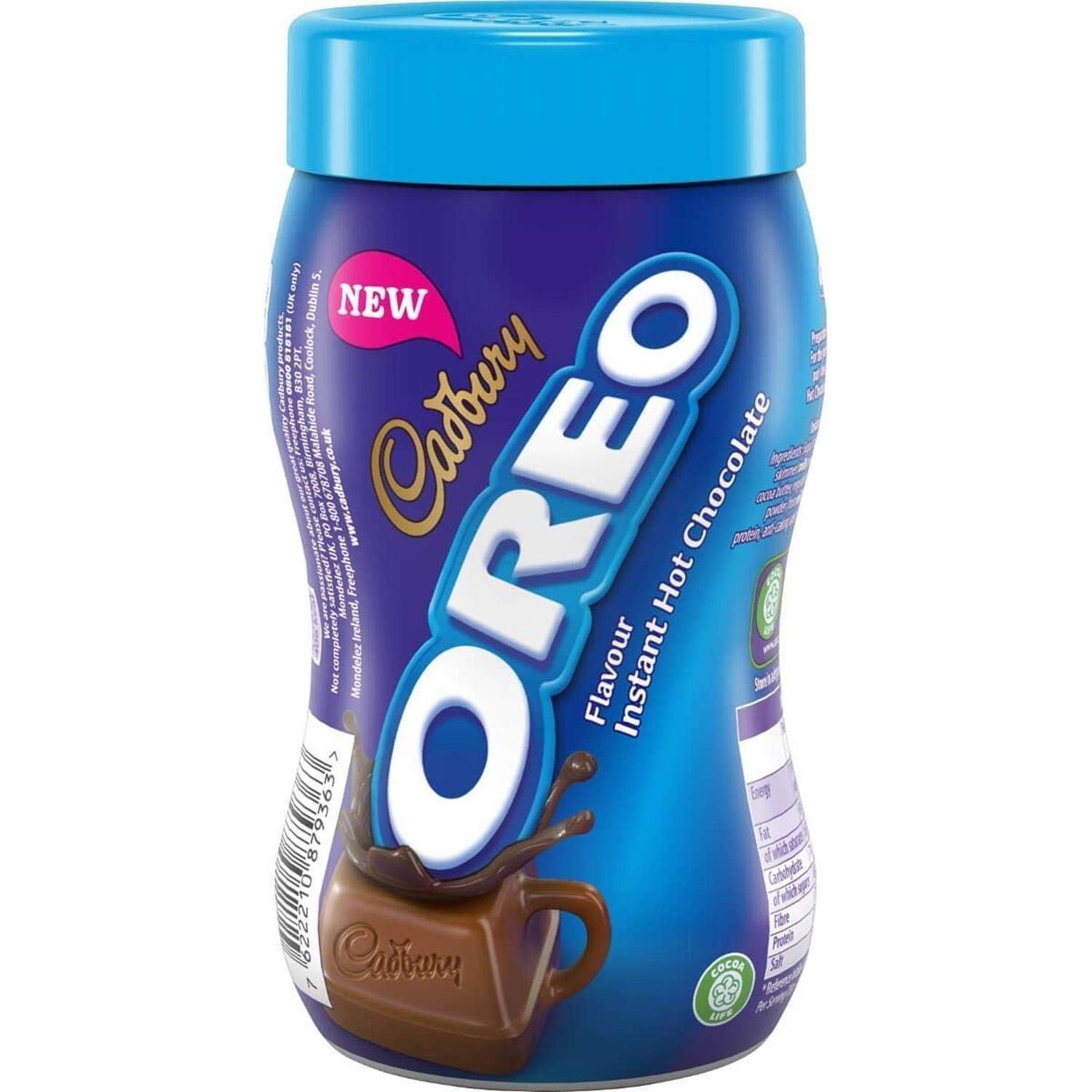 Cadbury Oreo Instant Hot Chocolate Flavour 260g แคดเบอรี โอริโอ้  เครื่องดื่มรสช็อกโกแลต 260 กรัม