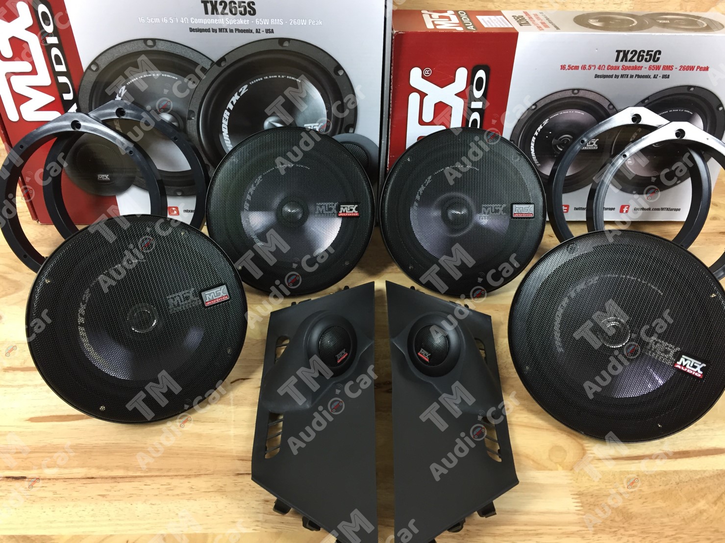 หูช้างตรงรุ่น HONDA JAZZ 2014-2024 + ลำโพง 6.5” MTX-TX265S + MTX-TX265C + ฐานรองลำโพงตรงรุ่นจำนวน 2คู่ ราคา 5,190 บาท*ส่งฟรี