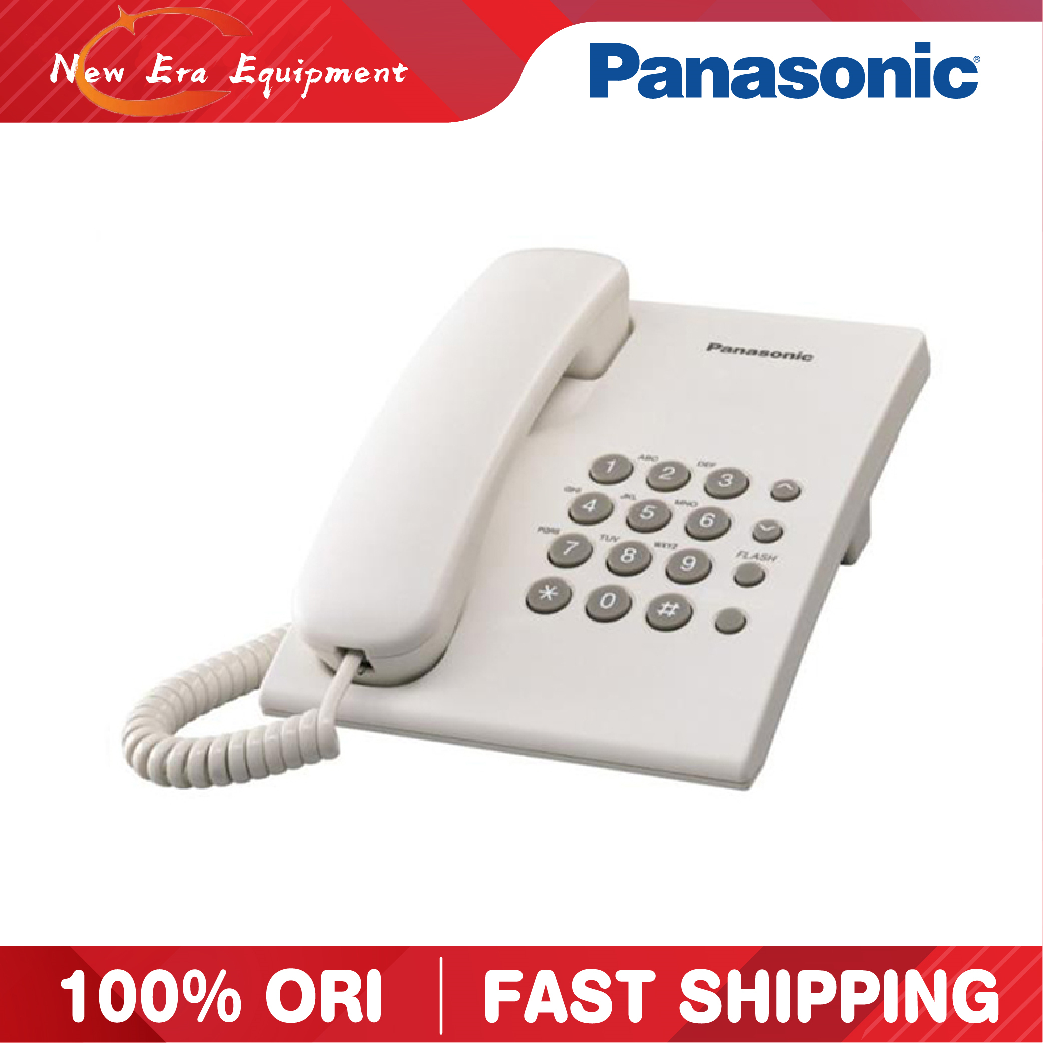 【ขายร้อน】Panasonic เครื่องโทรศัพท์ KX-TS500MX โทรศัพท์บ้านแบบตั้งโต๊ะ โทรศัพท์บ้าน ออฟฟิศ ไม่มีแบตเตอรี่เสียบและเล่น ราคา 196 บาท*ส่งฟรี