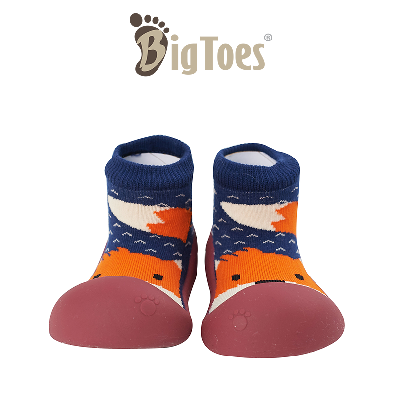 รองเท้าหัดเดิน Bigtoes ลาย Tail Fox รองเท้าเด็กอ่อน Baby Shoes รองเท้าเด็กชาย รองเท้าเด็กผู้หญิง รองเท้าถุงเท้า