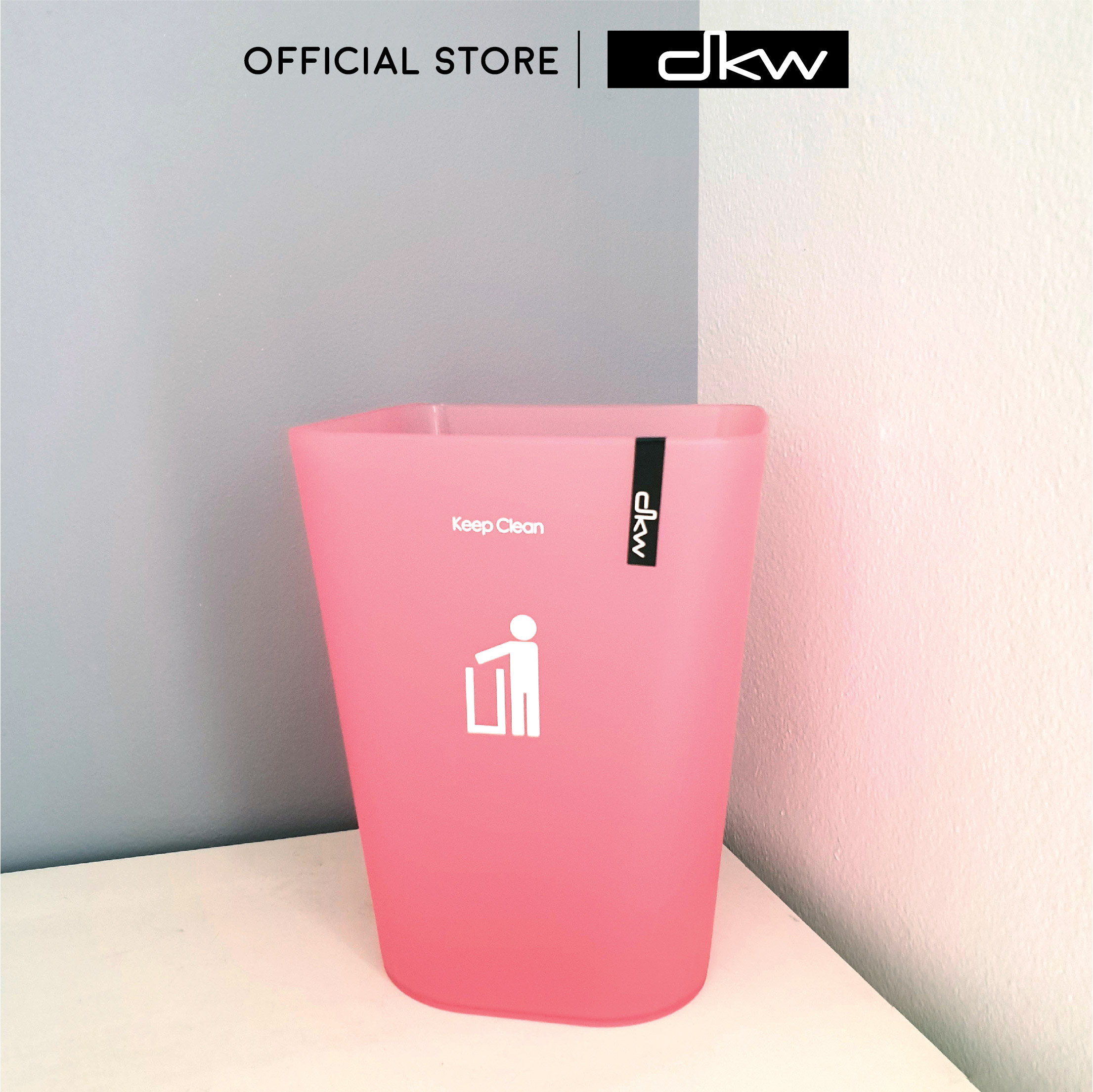 [Payday] DKW HH-222P ถังขยะทรงเหลี่ยม (ไม่มีฝา) 5.5 ลิตร (มีหลายสี) ถังขยะอึด สวย ทน Trash bin 5.5 Liter (w/o Lid) ราคา 73 บาท*ส่งฟรี