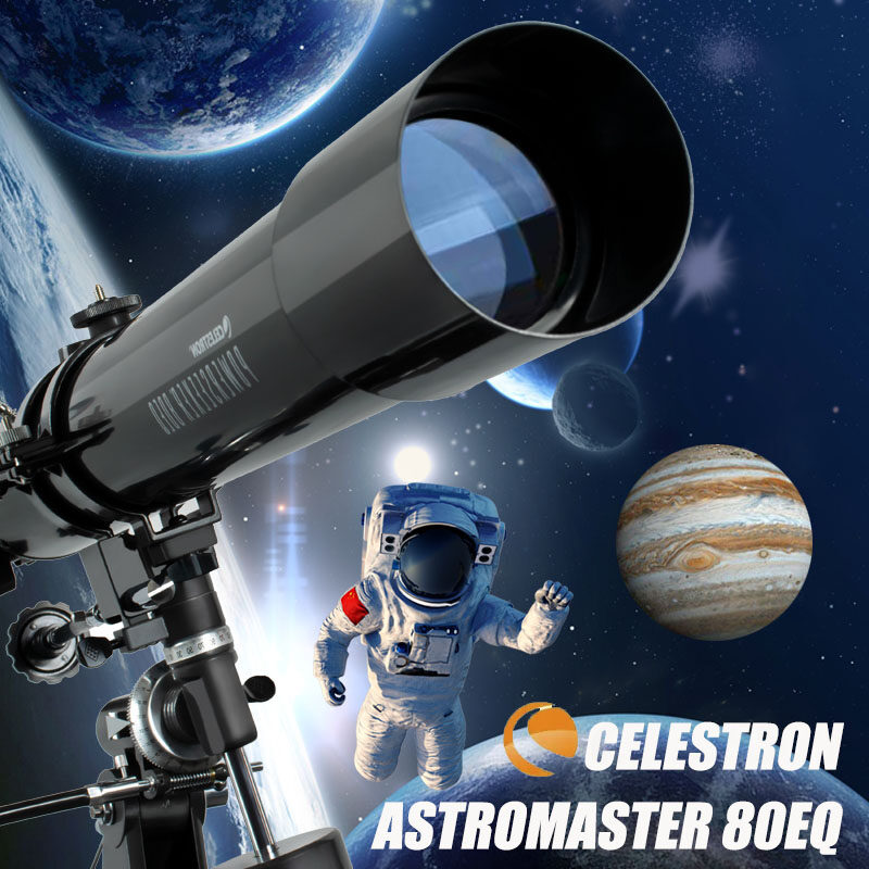 Telescope CELESTRON  80DX กล้องโทรทรรศน์ดาราศาสตร์มืออาชีพ สำหรับผู้ใหญ่ กล้องดูดาวดาราศาสตร์ กล้องส่องดาวระยะไกล ตัวค้นหาดาวอัจฉริยะ GPS กล้องดู