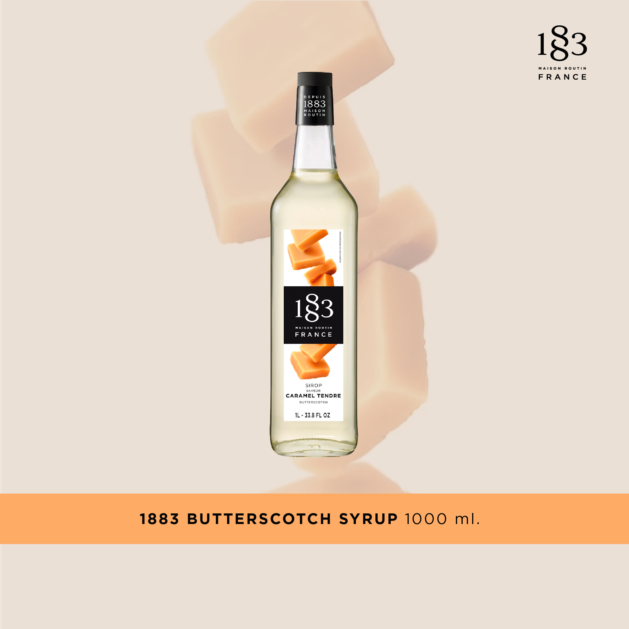BUTTERSCOTCH SYRUP 1000 ml. (SKU 1921) ราคา 648 บาท*ส่งฟรี