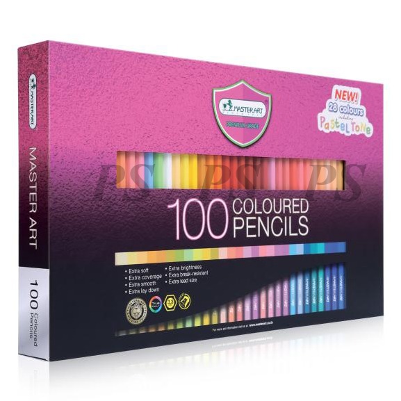 Master Art มาสเตอร์อาร์ต ดินสอสี สีไม้ 100 แท่ง 100 สี 3 ชั้น รุ่นมาสเตอร์ซีรี่ย์(MASTER SERIES)