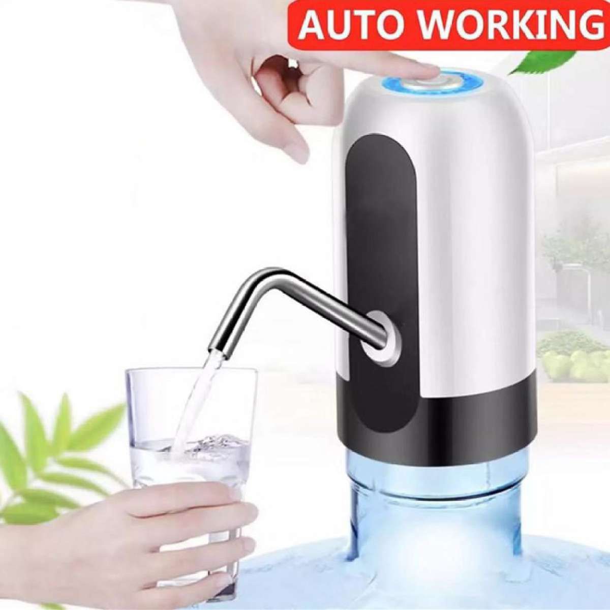 เครื่องกดน้ำดื่ม อัตโนมัติ Automatic Water Dispenser เครื่องปั๊มน้ำแบบสมาร์ทไร้สายอัจฉริยะ ชาร์จแบตได้ด้วยใช้ USB เครื่องปั๊มน้ำดื่มอัตโนมัติ ที่ปั๊มน้ำถัง ที่สูบน้ำ ปรับความยาวได้ ทำจากวัสดุคุณภาพ ไม่มีสารพิษ