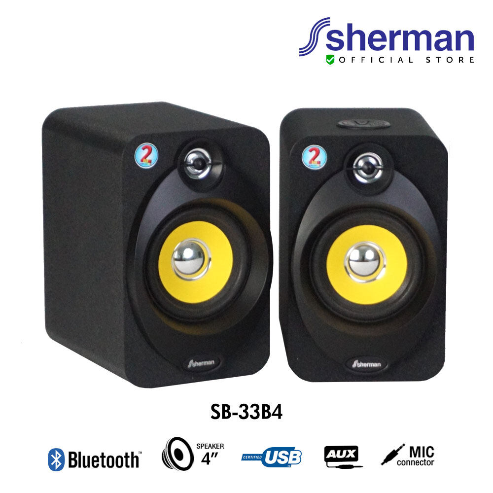 Sherman ลำโพงบลูทูธ 2.0 Ch รุ่น SB-33B4